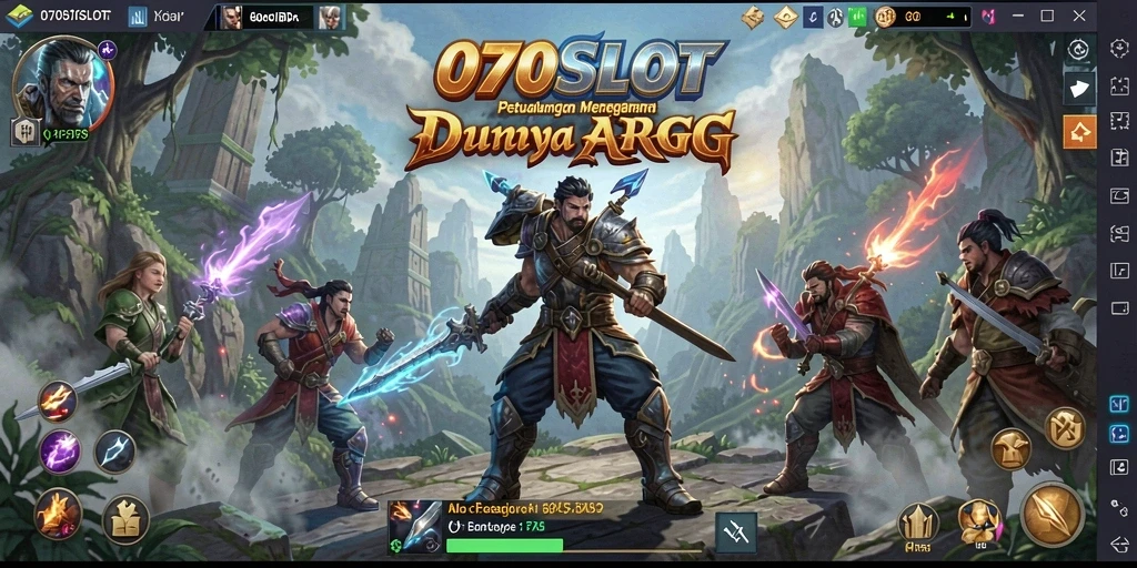 Tampilan gameplay menegangkan dalam <strong>070SLOT</strong> dengan pertarungan seru dan karakter yang menawan.