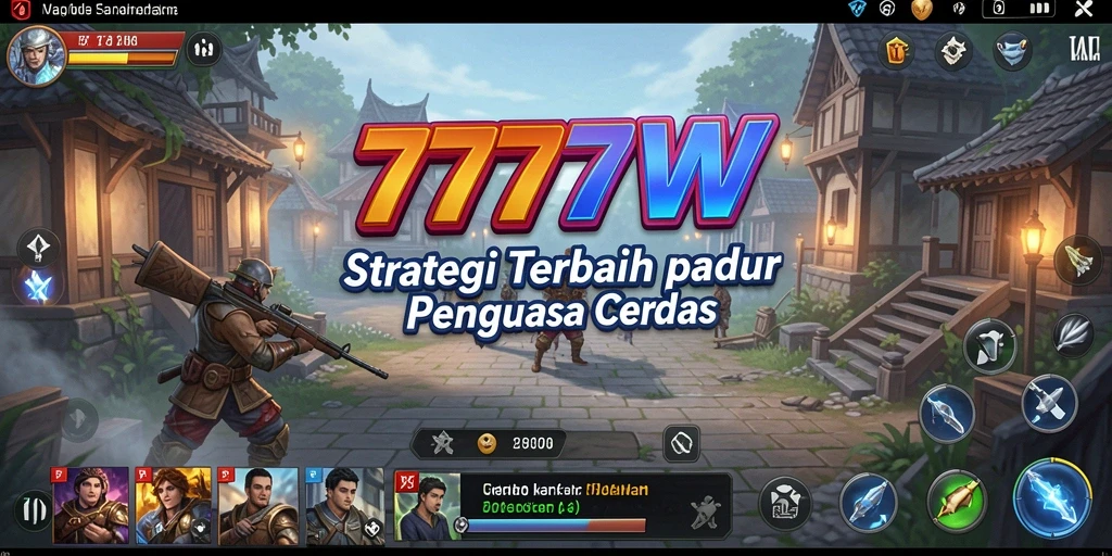Tampilan gameplay 7777W yang menarik dan strategis.