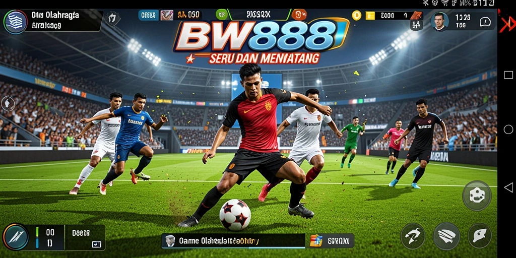Tampilan gameplay seru dari BW888 dengan aksi olahraga yang intens.