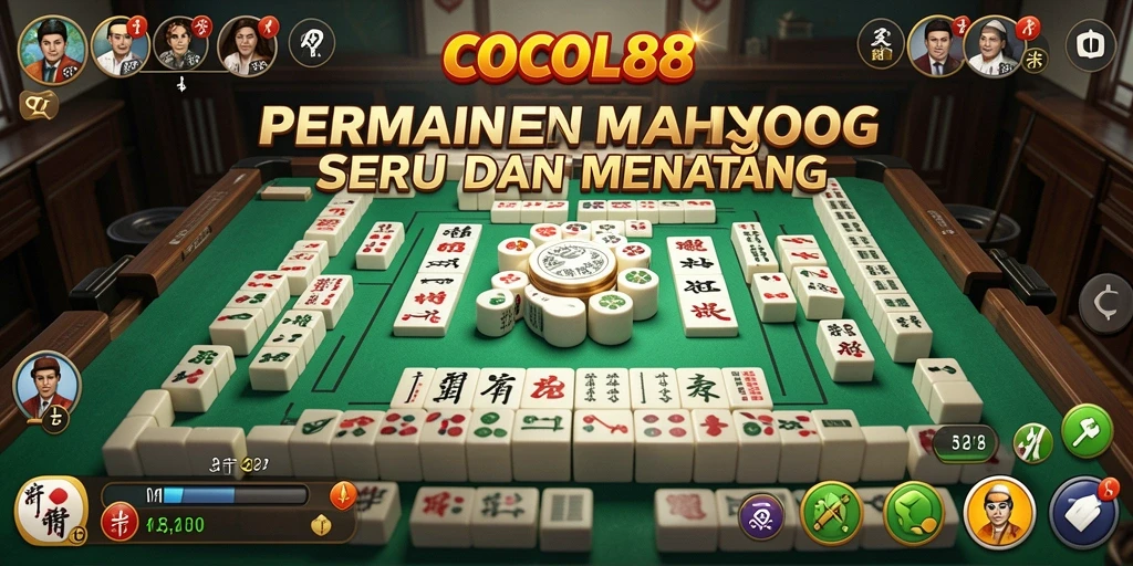 Tampilan gameplay Mahjong yang seru di COCOL88.