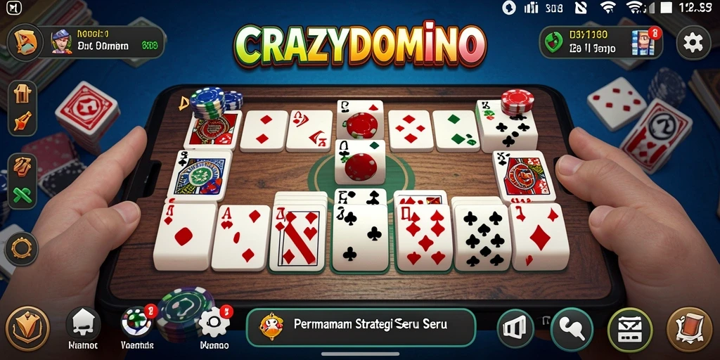 Tangkapan layar yang menampilkan strategi domino yang menarik.