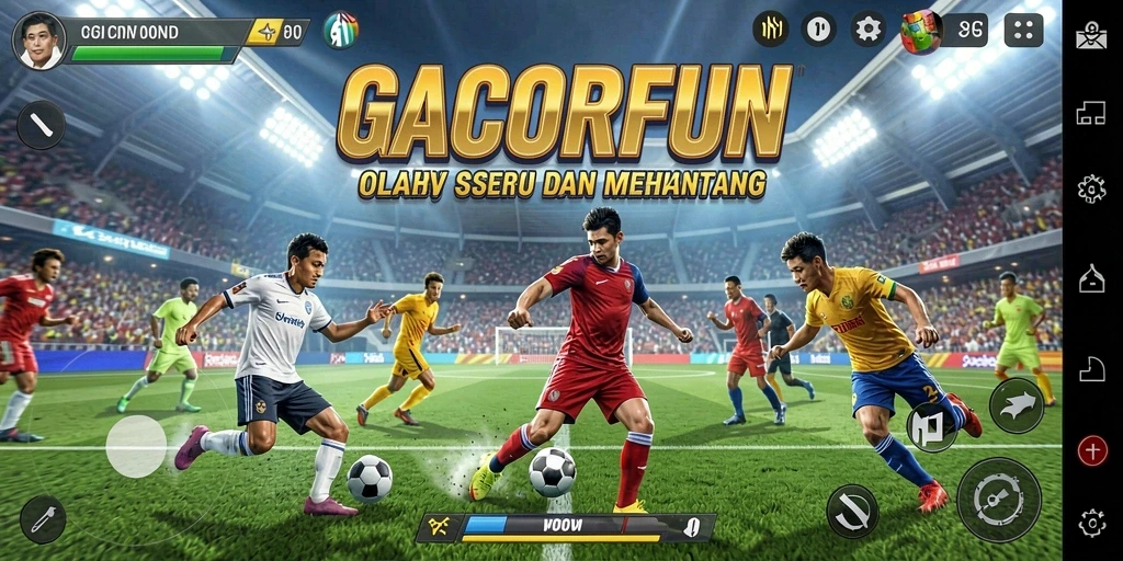 Tampilan seru dari gameplay GACORFUN yang penuh aksi olahraga.