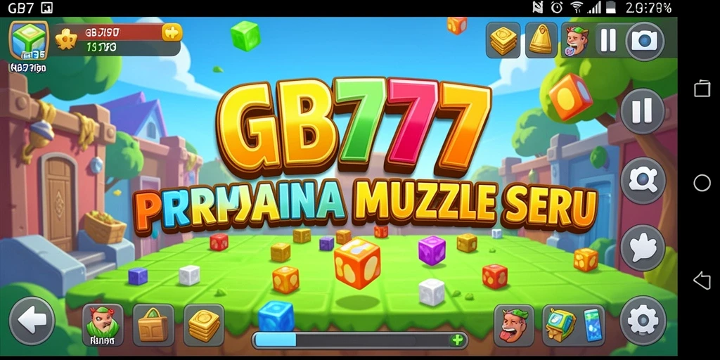 Screenshot gameplay GB777 yang menunjukkan momen seru menyelesaikan teka-teki.