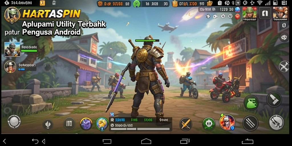 Tampilan utama aplikasi HARTASPIN dengan fitur Utility.