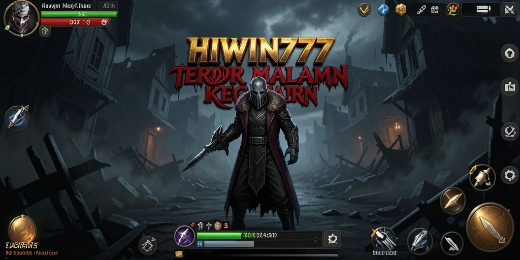 Screenshot gameplay HIWIN777 menampilkan suasana mencekam dan menyeramkan.
