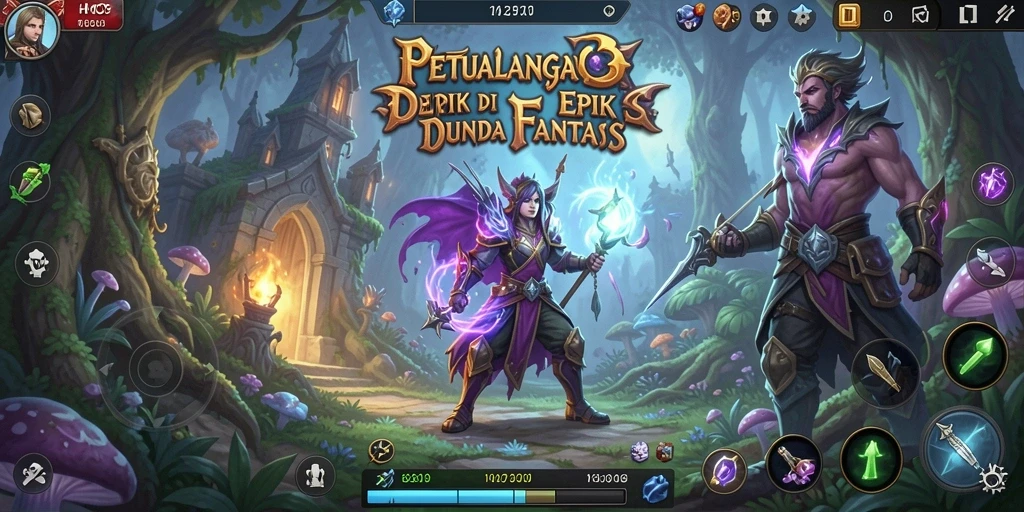 Tampilan gameplay HO3 yang mengasyikkan dan penuh petualangan RPG.