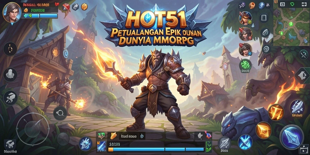Gameplay epik dalam dunia terbuka HOT51, penuh aksi dan petualangan.
