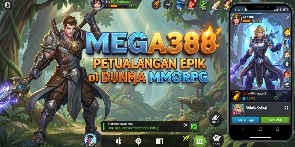 Tampilan gameplay MEGA388 yang epik dan menegangkan di dunia MMORPG.