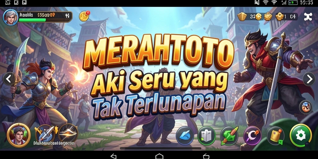 Tampilan gameplay MERAHTOTO yang menampilkan aksi seru dan grafis menawan.