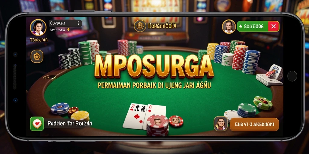 Tampilan gameplay MPOSURGA yang menarik dalam permainan poker.