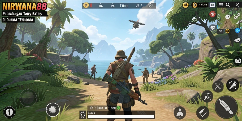 Screenshot gameplay NIRWANA88 yang menakjubkan di dunia terbuka.