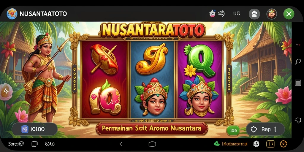 Gameplay seru NUSANTARATOTO dengan berbagai tema slot.