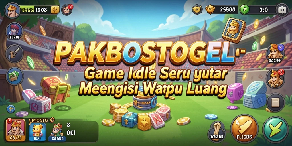 Tampilan menarik dari gameplay PAKBOSTOGEL yang menampilkan karakter dan item.