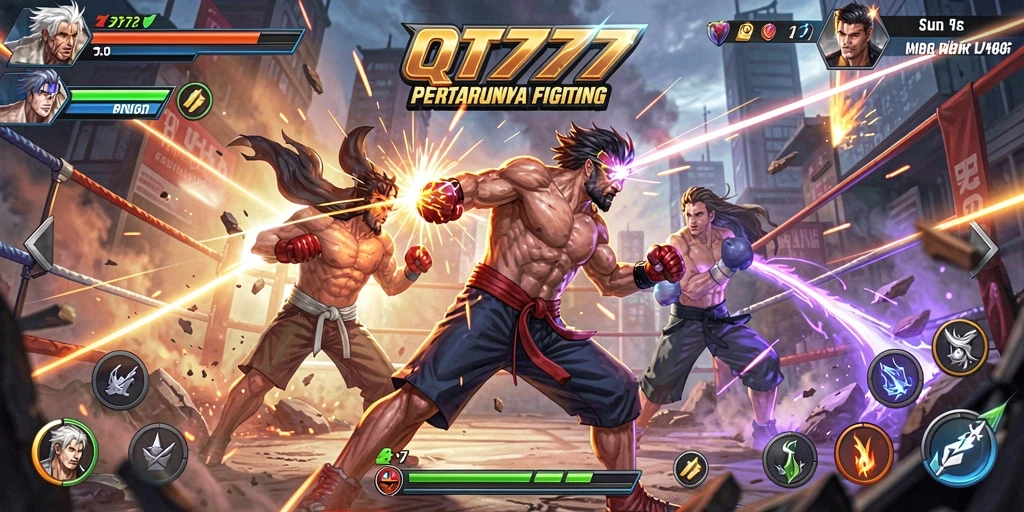 Tampilan menyenangkan dari pertarungan seru dalam QT777.