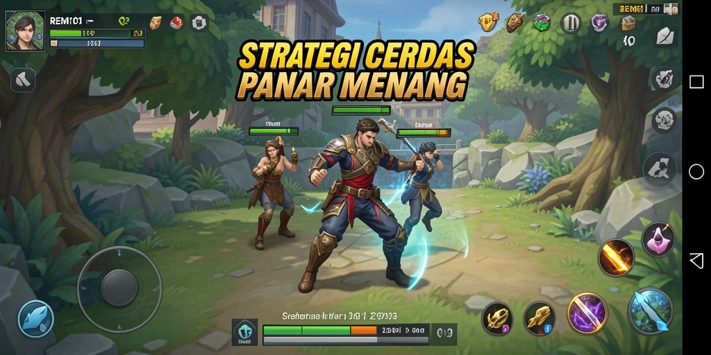 Tampilan strategis seru dari gameplay REMI101.