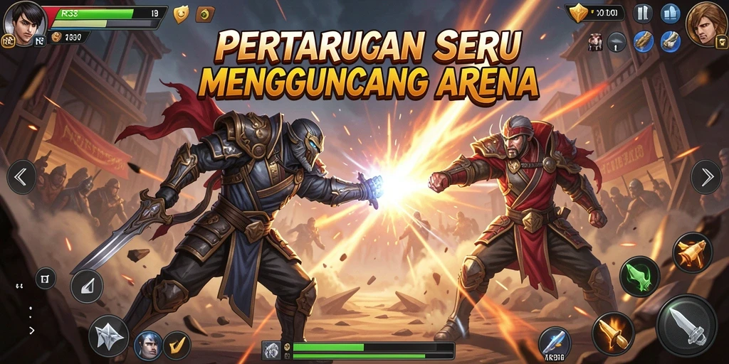 Gameplay RR33 menampilkan aksi pertarungan yang mendebarkan dan karakter yang beragam.