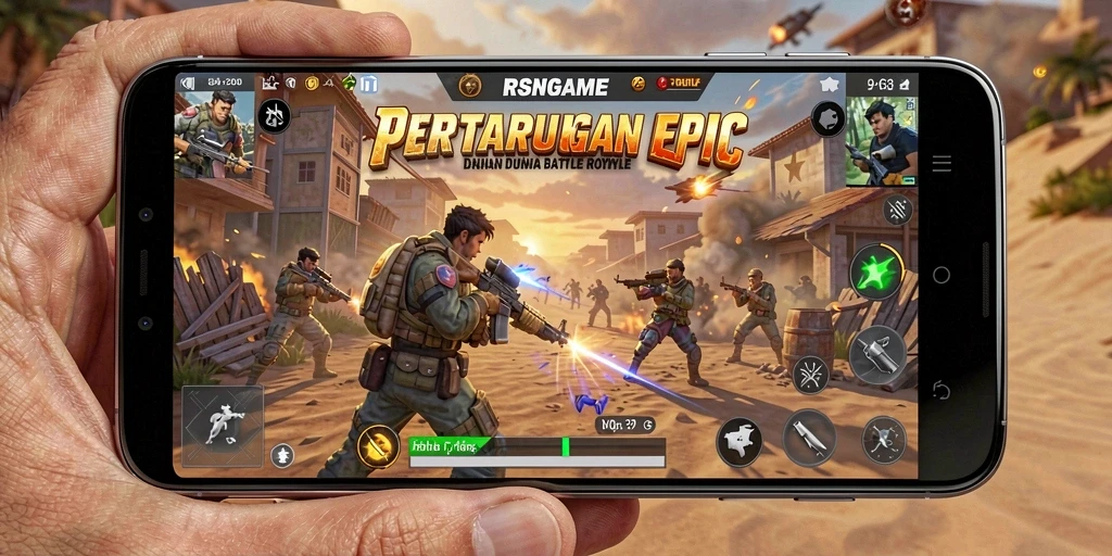 Tampilan gameplay RSNGAME yang mendebarkan dan penuh aksi.